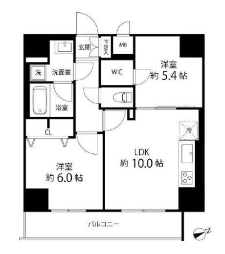 レフィールオーブ町屋駅前 1301 間取り図