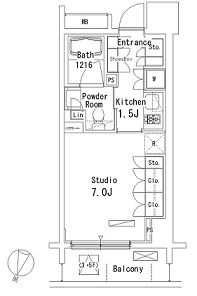 パークアクシス方南町 602 間取り図
