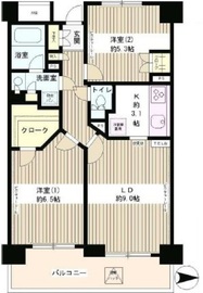 ラフィーネ阿佐谷 706 間取り図