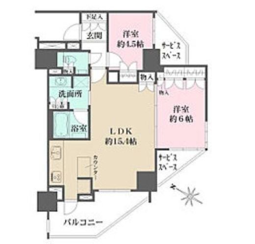 ベリスタ文京白山 8階 間取り図