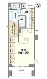 ウィズウィース渋谷神南 S棟 3階 間取り図