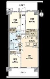 リーフィアレジデンス杉並井草森公園 4階 間取り図