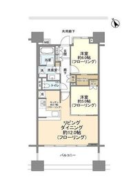 クレヴィアタワー目黒不動前 3階 間取り図