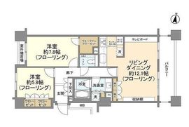 目白プレイスレジデンス 8階 間取り図
