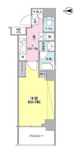 トーレゼルコヴァ 602 間取り図