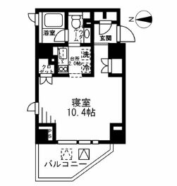 プライムアーバン四谷外苑東 1503 間取り図