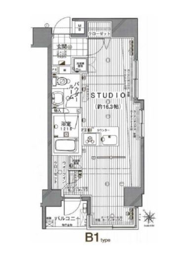 ラグジュアリーレジデンス新宿 2階 間取り図