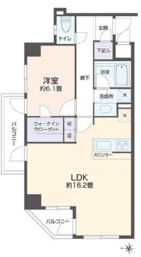 リエトコート四谷 302 間取り図