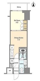 アジュールテラス東陽町 608 間取り図