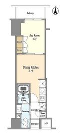 アジュールテラス東陽町 511 間取り図
