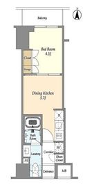 ベルファース東陽町 711 間取り図