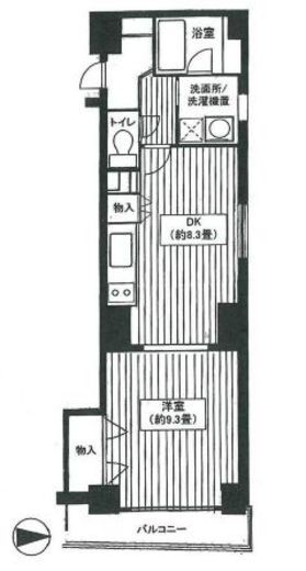 SUN麻布十番 5階 間取り図