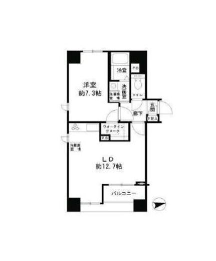 パークヒルズ 504 間取り図