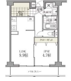 白金台マンション 4階 間取り図