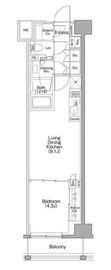 ザ・パークハビオSOHO代々木公園 202 間取り図
