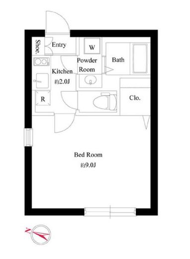 ガレット戸越銀座 301 間取り図