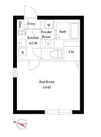 ガレット戸越銀座 401 間取り図