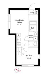 ガレット戸越銀座 402 間取り図