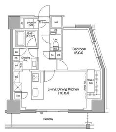 ザ・パークハビオ目黒桜邸 509 間取り図