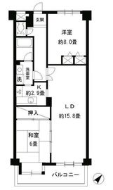 パークハイツ駒込 607 間取り図