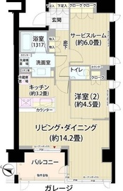 ガーデニエール砧レジデンス 110 間取り図