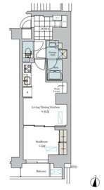 ブリリアイスト渋谷本町 209 間取り図