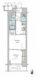 ブリリアイスト渋谷本町 407 間取り図