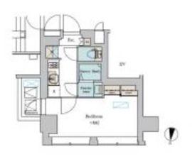 ブリリアイスト渋谷本町 701 間取り図