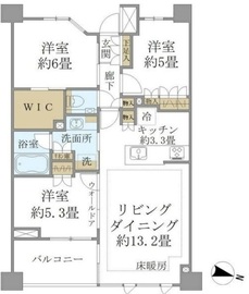 ブリリア目黒碑文谷 4階 間取り図