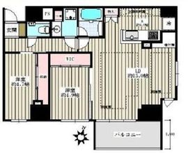 オープンレジデンシア文京本郷台 15階 間取り図