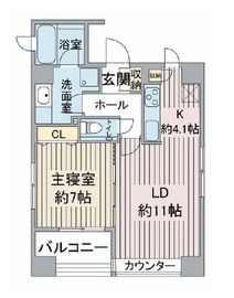 アトラス四谷レジデンス 9階 間取り図