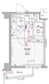 ガーラ・ヒルズ不動前 2階 間取り図