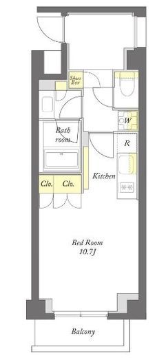 プライムメゾン下北沢 304 間取り図