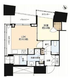 ザ・パークハウス三軒茶屋タワー 17階 間取り図