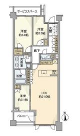 パークホームズ文京小日向ザ・レジデンス 2階 間取り図