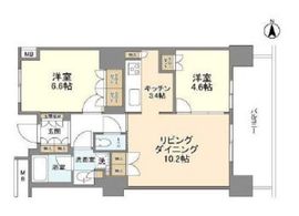 豊洲シエルタワー 26階 間取り図