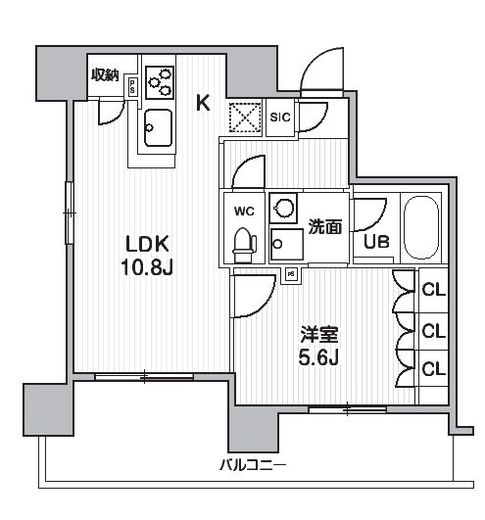 シーズンフラッツ元浅草4丁目 501 間取り図