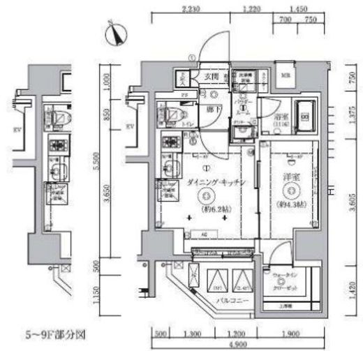 QUALITAS浜田山 (クオリタス浜田山) 201 間取り図