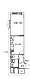 レジデンスジャヴァ飯田橋 401 間取り図