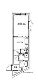 レジデンスジャヴァ飯田橋 204 間取り図