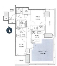 パークシティ中央湊ザタワー 30階 間取り図