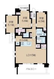 パレステージ大森 3階 間取り図