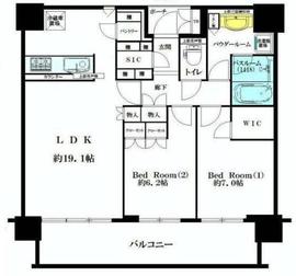 シティタワー品川 37階 間取り図