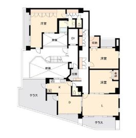 ウィルテラス南大塚 1001 間取り図