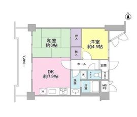 ヴェラハイツ目黒ガーデン 5階 間取り図