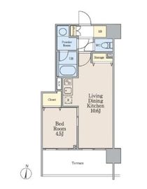 南麻布パークハイツ 503 間取り図
