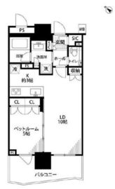 ブランズタワー豊洲 31階 間取り図
