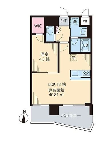 ソルジェンテ中野 602 間取り図