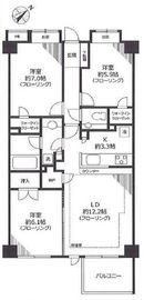 グランスイート文京小石川 6階 間取り図