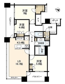 ブランズ四番町 14階 間取り図